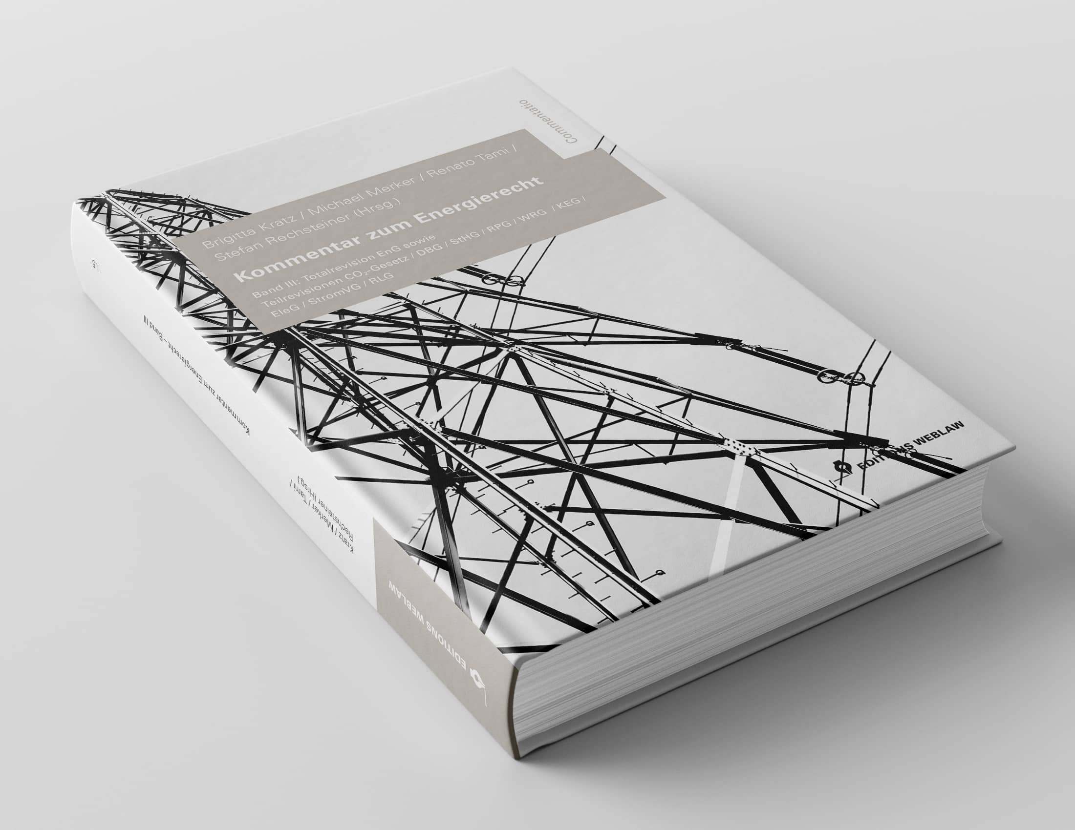 Photo of the book. The image on the cover represents an electric pylon.